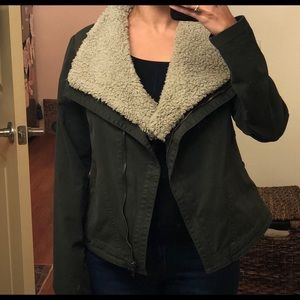 Marrakech Sherpa Moto Jacket w/ removable collar